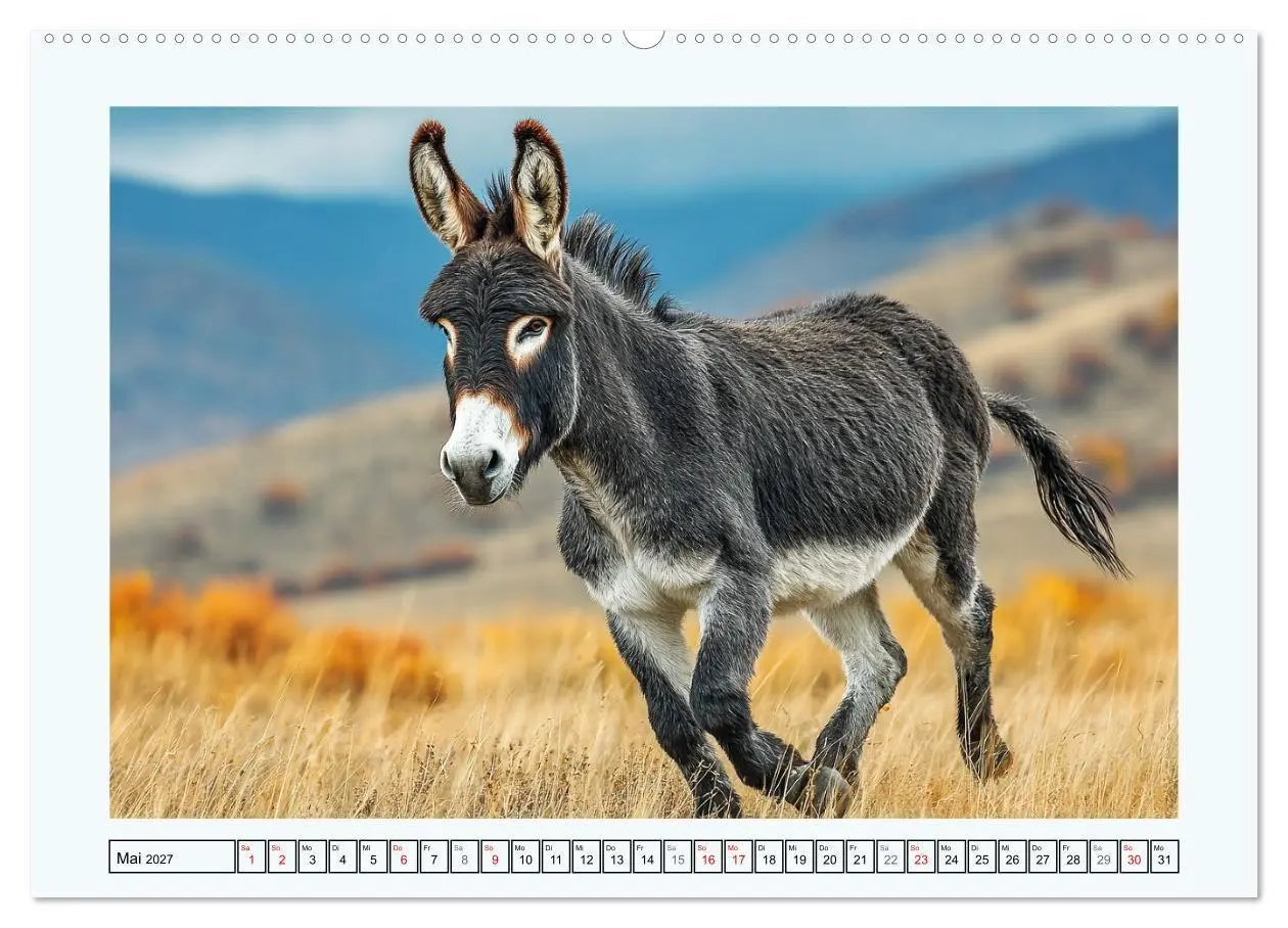 Bild: 9783516762952 | Sanfte Eselpoesie. Momente zwischen Bergwelt und Meer (Wandkalender...