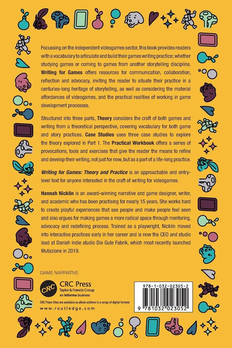 Rückseite: 9781032023052 | Writing for Games | Theory and Practice | Hannah Nicklin | Taschenbuch