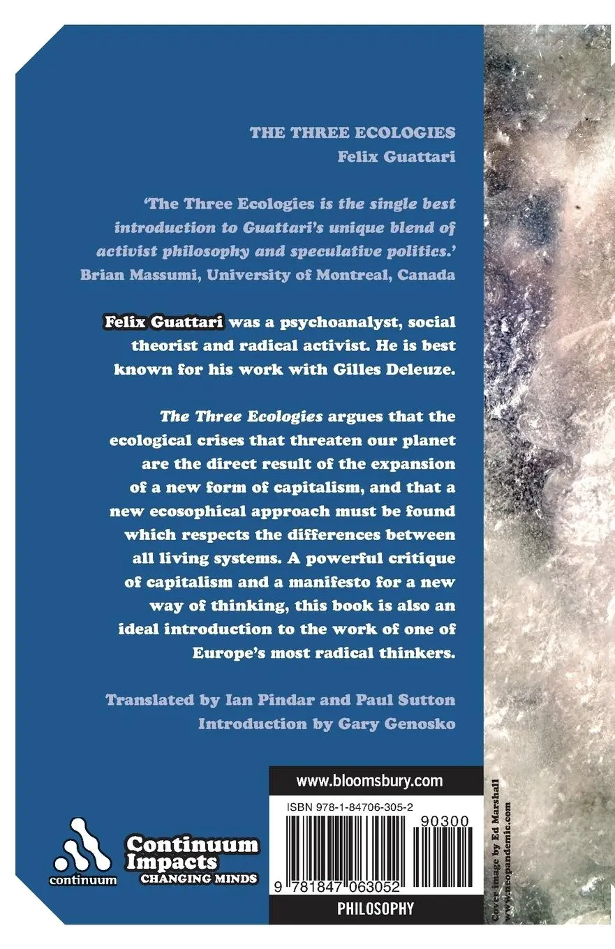 Rückseite: 9781847063052 | The Three Ecologies | Felix was a French psychoanalyst Guattari | Buch