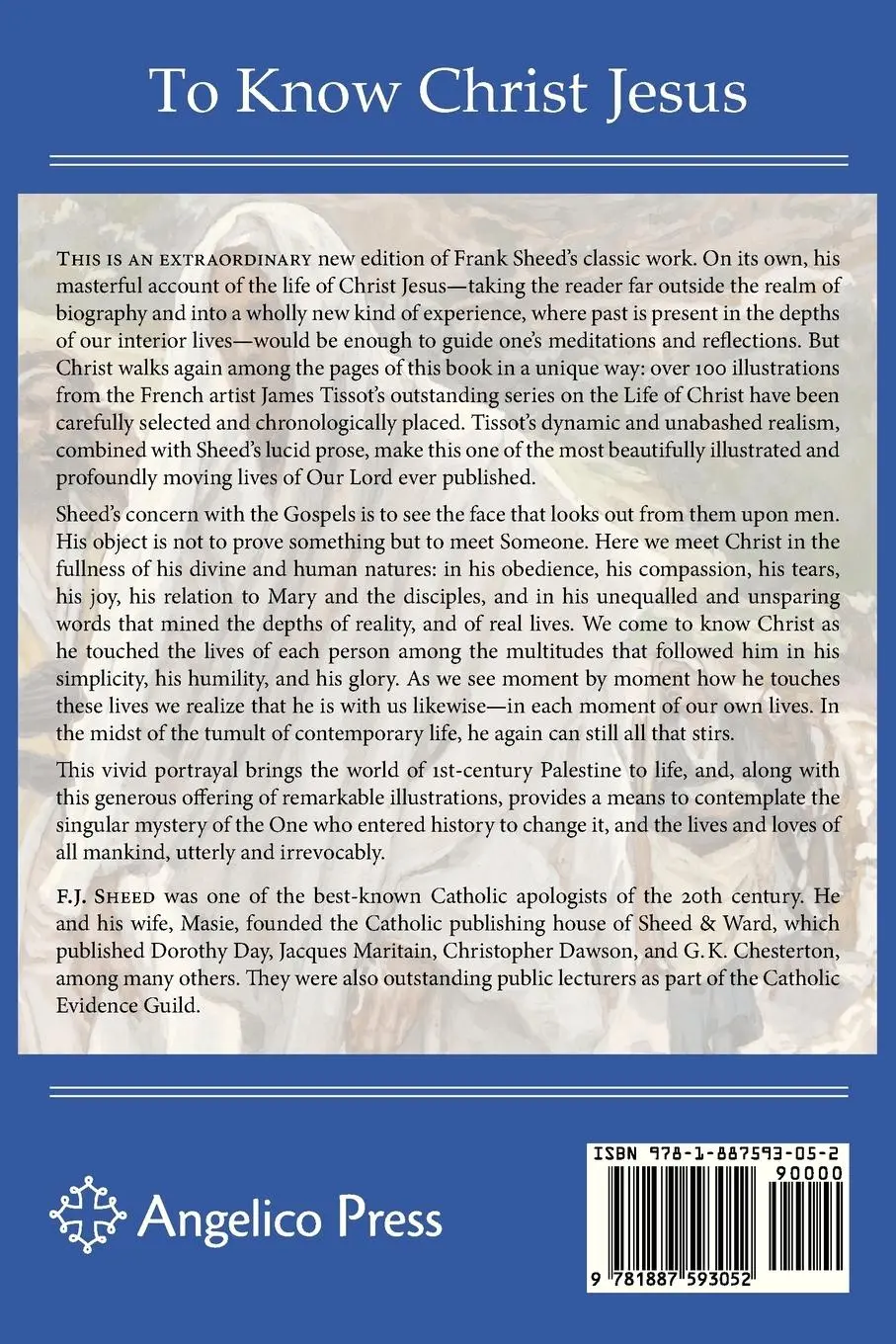Rückseite: 9781887593052 | To Know Christ Jesus | F. J. Sheed (u. a.) | Taschenbuch | Englisch