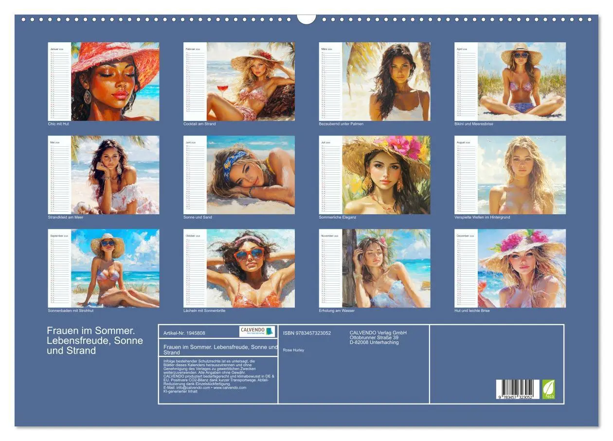 Bild: 9783457323052 | Frauen im Sommer. Lebensfreude, Sonne und Strand (Wandkalender 2026...