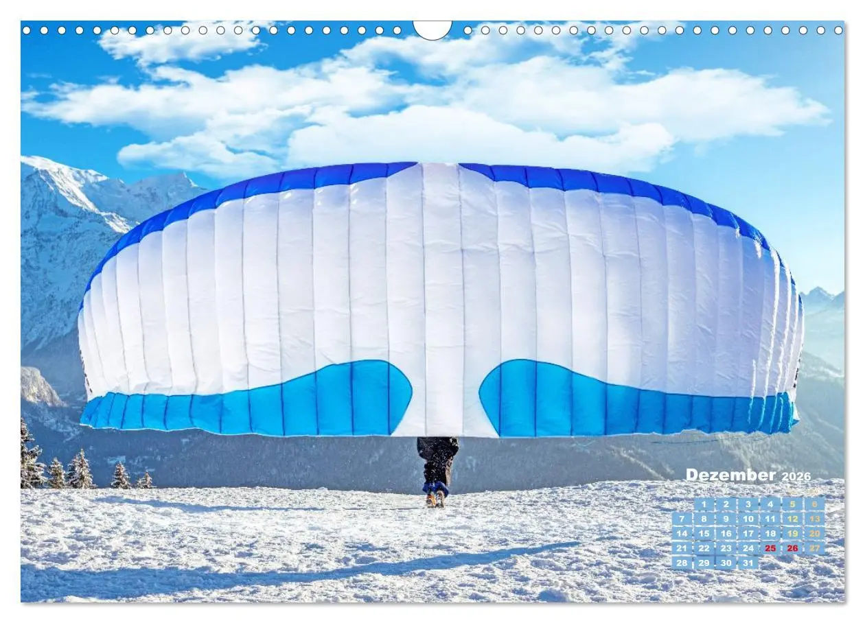 Bild: 9783457943052 | Paragliding: Der Traum vom Fliegen (Wandkalender 2026 DIN A3 quer),...