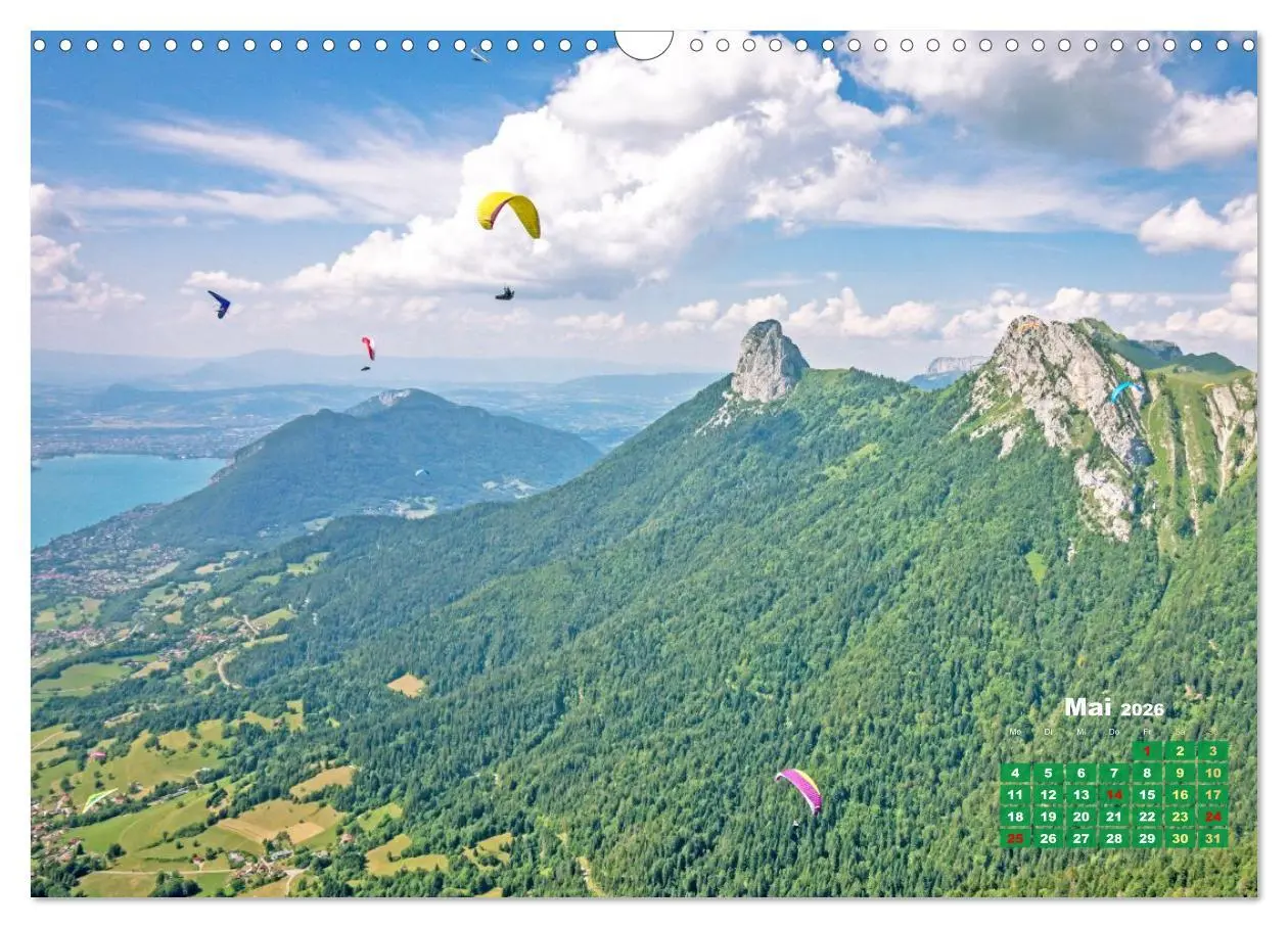 Bild: 9783457943052 | Paragliding: Der Traum vom Fliegen (Wandkalender 2026 DIN A3 quer),...