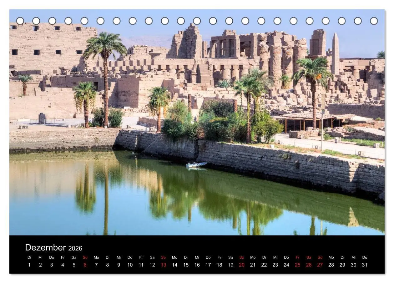 Bild: 9783516033052 | Ägypten (Tischkalender 2026 DIN A5 quer), CALVENDO Monatskalender