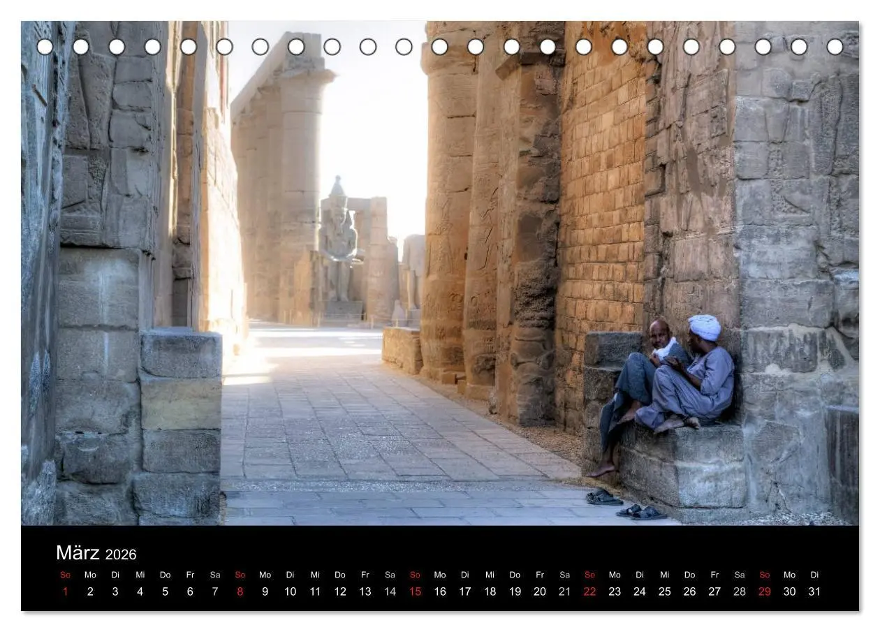 Bild: 9783516033052 | Ägypten (Tischkalender 2026 DIN A5 quer), CALVENDO Monatskalender