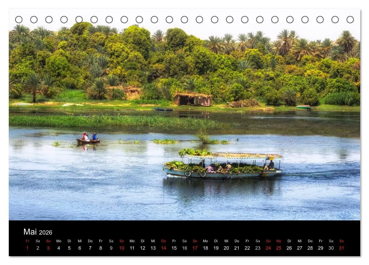 Bild: 9783516033052 | Ägypten (Tischkalender 2026 DIN A5 quer), CALVENDO Monatskalender