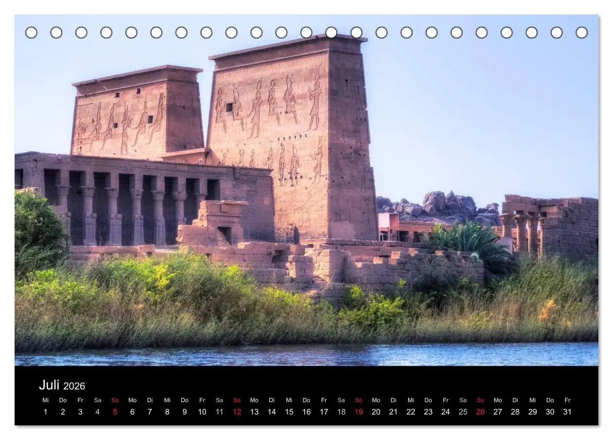 Bild: 9783516033052 | Ägypten (Tischkalender 2026 DIN A5 quer), CALVENDO Monatskalender