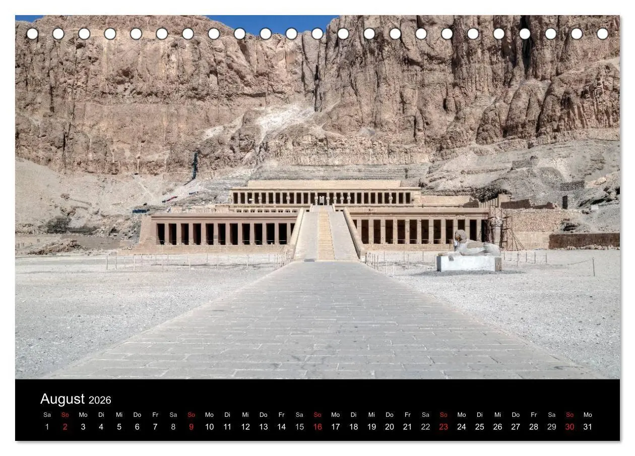 Bild: 9783516033052 | Ägypten (Tischkalender 2026 DIN A5 quer), CALVENDO Monatskalender