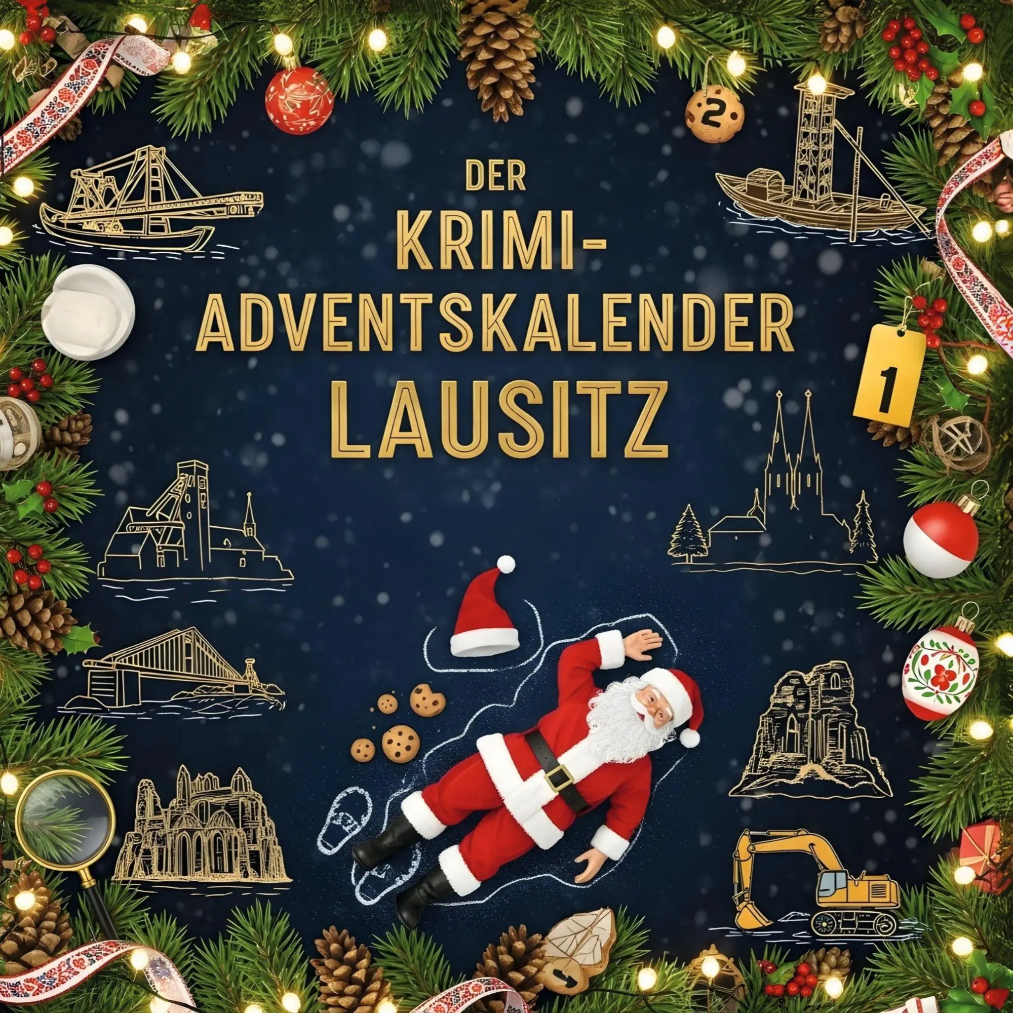 Cover: 9783695303052 | Der Krimi-Adventskalender Lausitz | Mordsverdächtig in 24 Akten | Buch