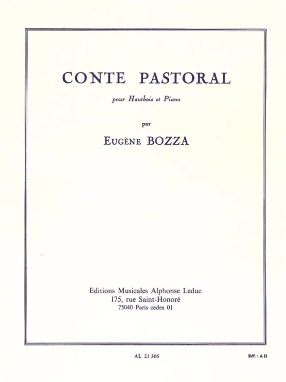 Cover: 9790046213052 | Conte Pastorale | Eugène Bozza | Buch | Alphonse Leduc
