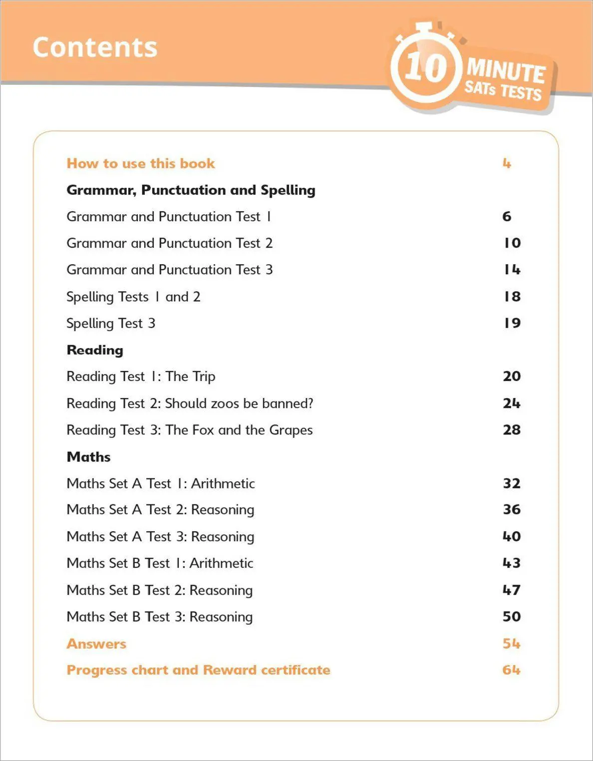 Bild: 9781407183152 | Grammar, Reading &amp; Maths 10-Minute Tests Ages 8-9 | Clare (u. a.)