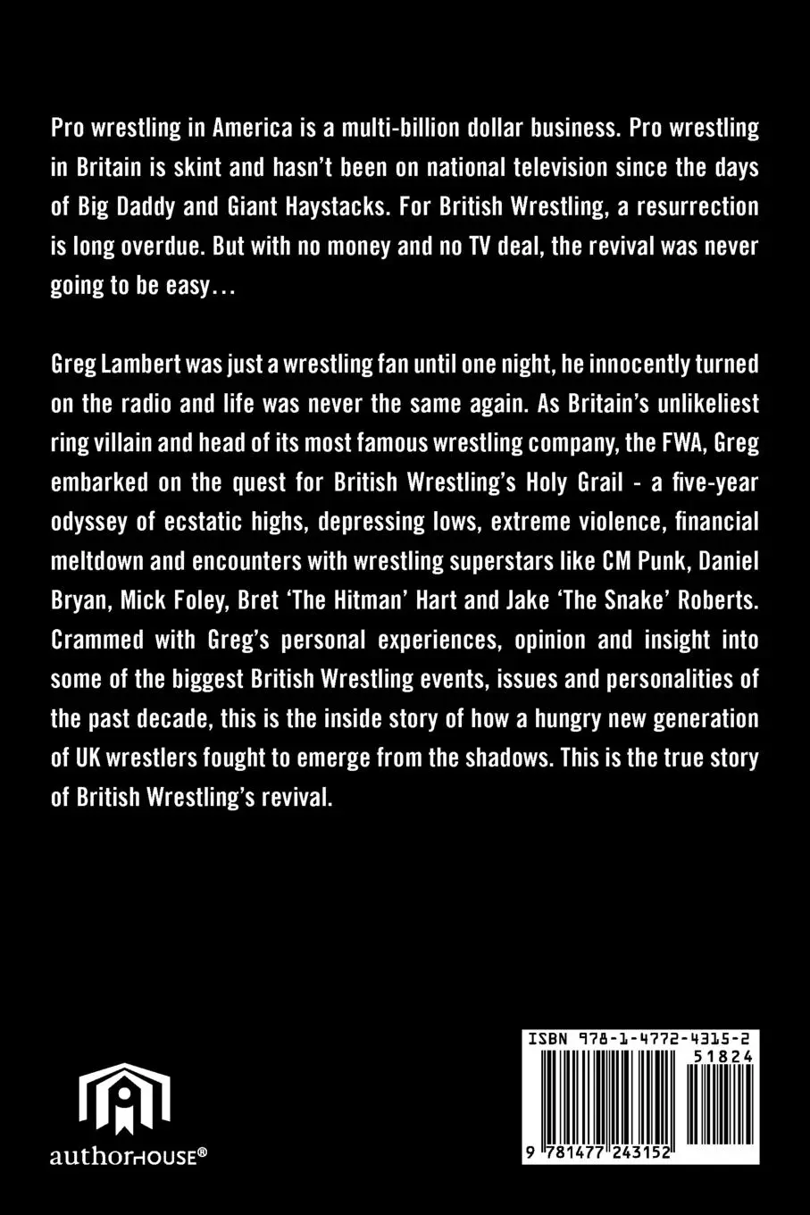Rückseite: 9781477243152 | Holy Grail | The True Story of British Wrestling's Revival | Lambert