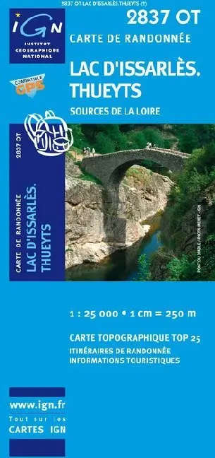 Cover: 9782758543152 | 2837OT Lac d'Issarlès.Thueyts.Source de la Loire | (Land-)Karte