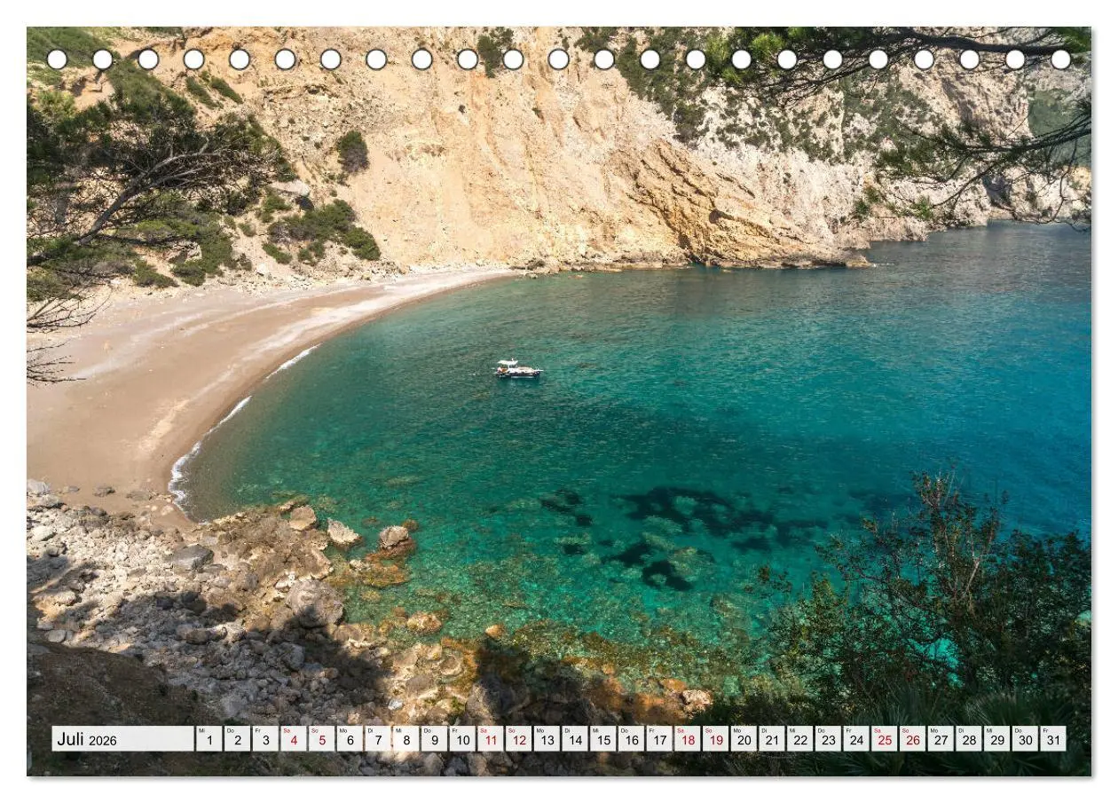Bild: 9783457933152 | Traumstrände auf Mallorca (Tischkalender 2026 DIN A5 quer),...