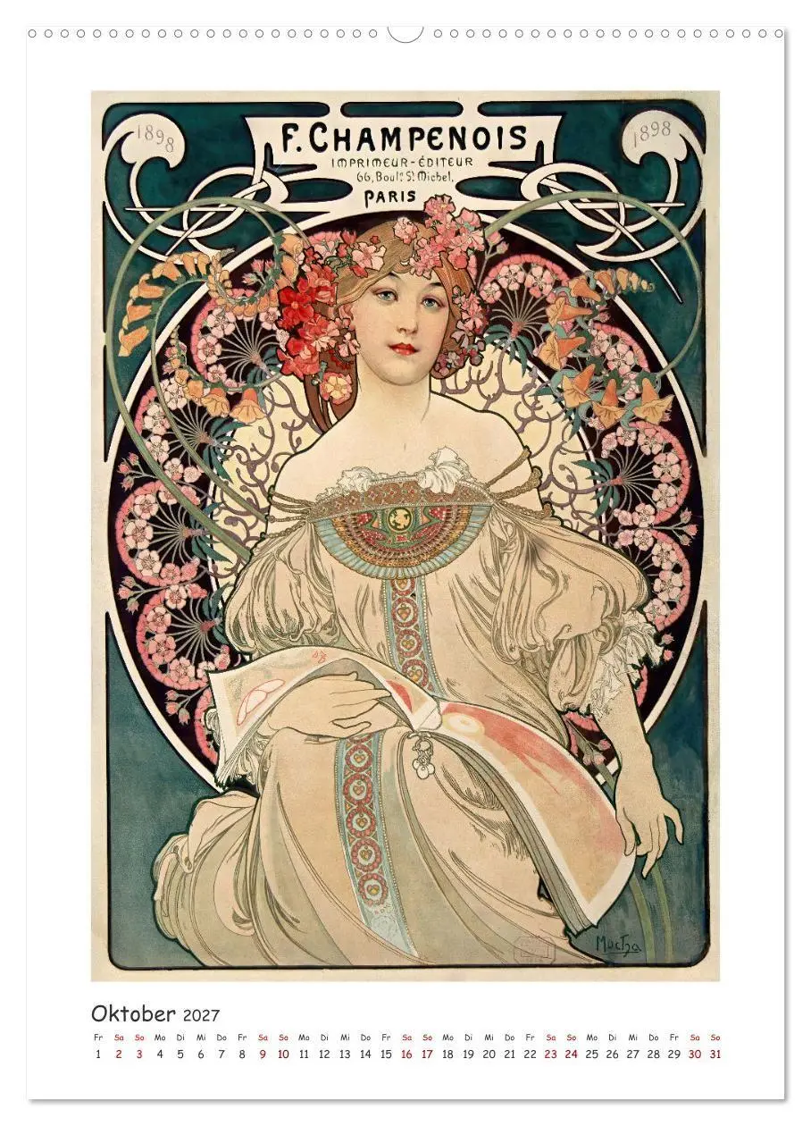 Bild: 9783569283152 | Alfons Mucha - Eine Hommage in zwölf Monaten (hochwertiger Premium...