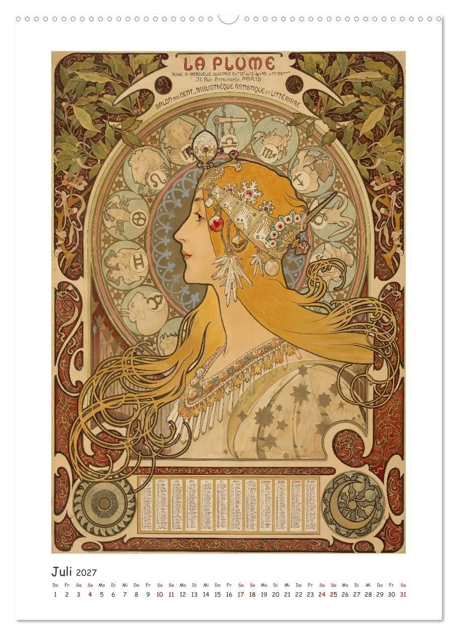 Bild: 9783569283152 | Alfons Mucha - Eine Hommage in zwölf Monaten (hochwertiger Premium...