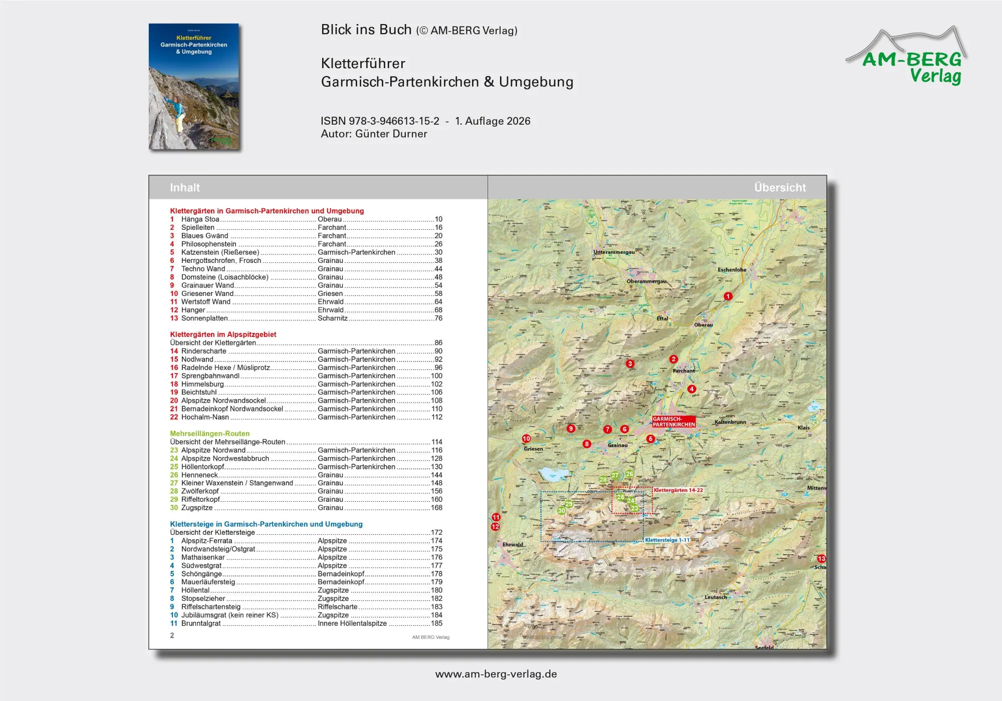 Bild: 9783946613152 | Kletterführer Garmisch-Partenkirchen &amp; Umgebung | Günter Durner | Buch