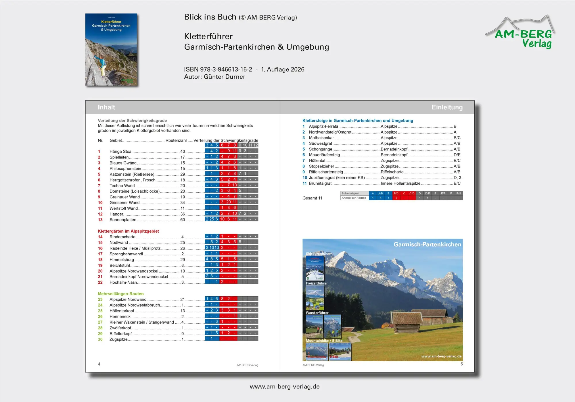 Bild: 9783946613152 | Kletterführer Garmisch-Partenkirchen &amp; Umgebung | Günter Durner | Buch