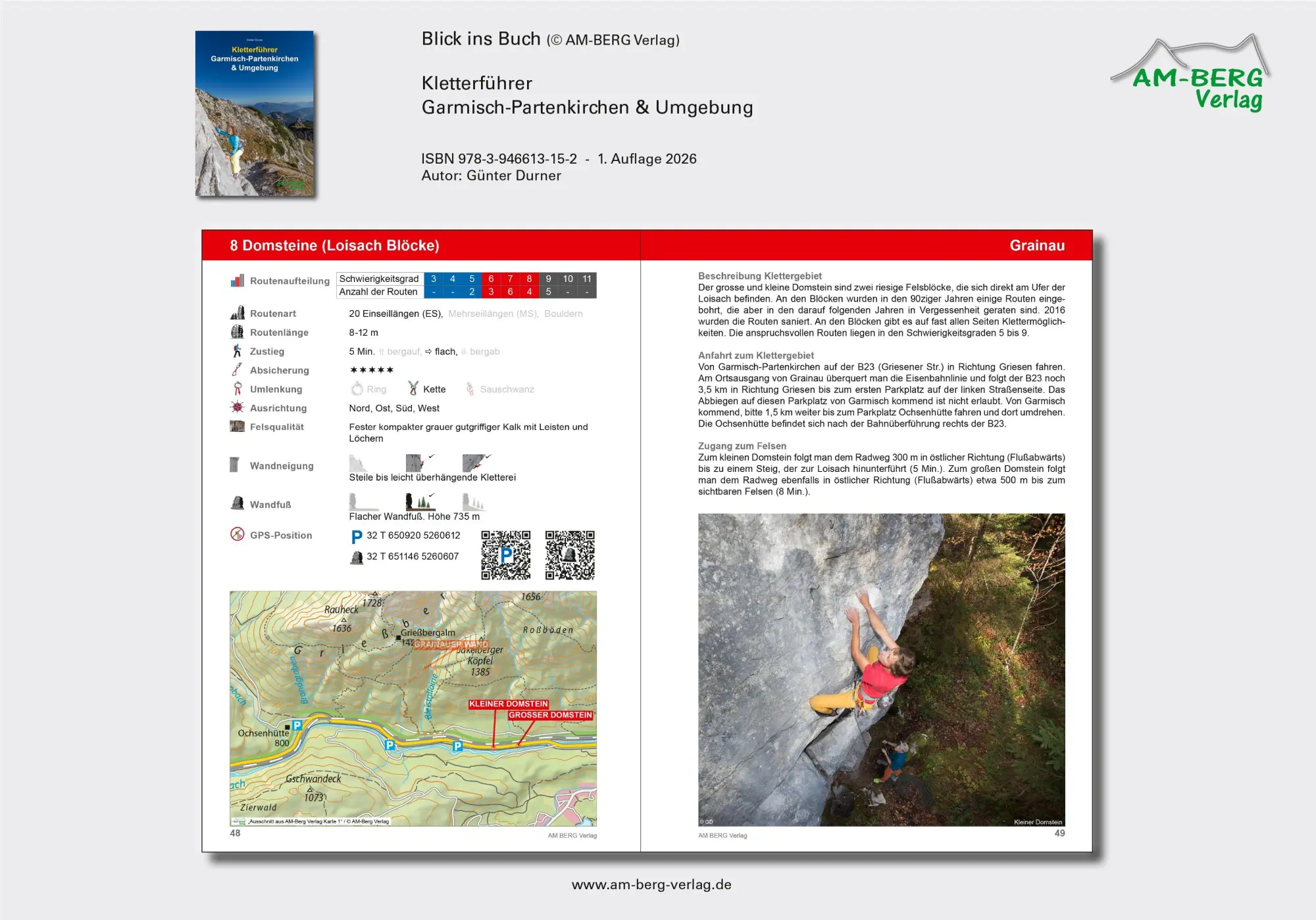 Bild: 9783946613152 | Kletterführer Garmisch-Partenkirchen &amp; Umgebung | Günter Durner | Buch