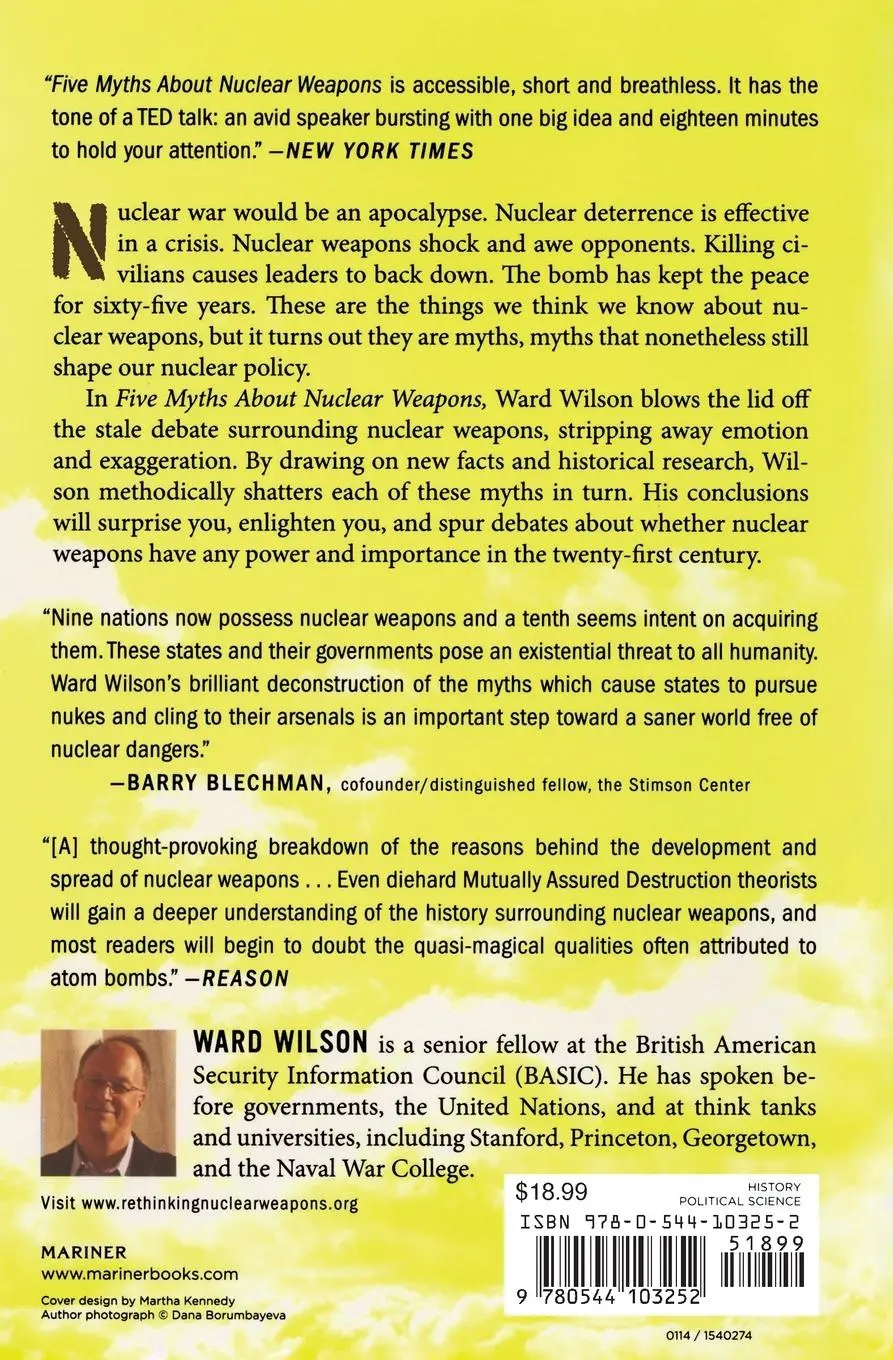 Rückseite: 9780544103252 | Five Myths about Nuclear Weapons | Ward Wilson | Taschenbuch | 2014