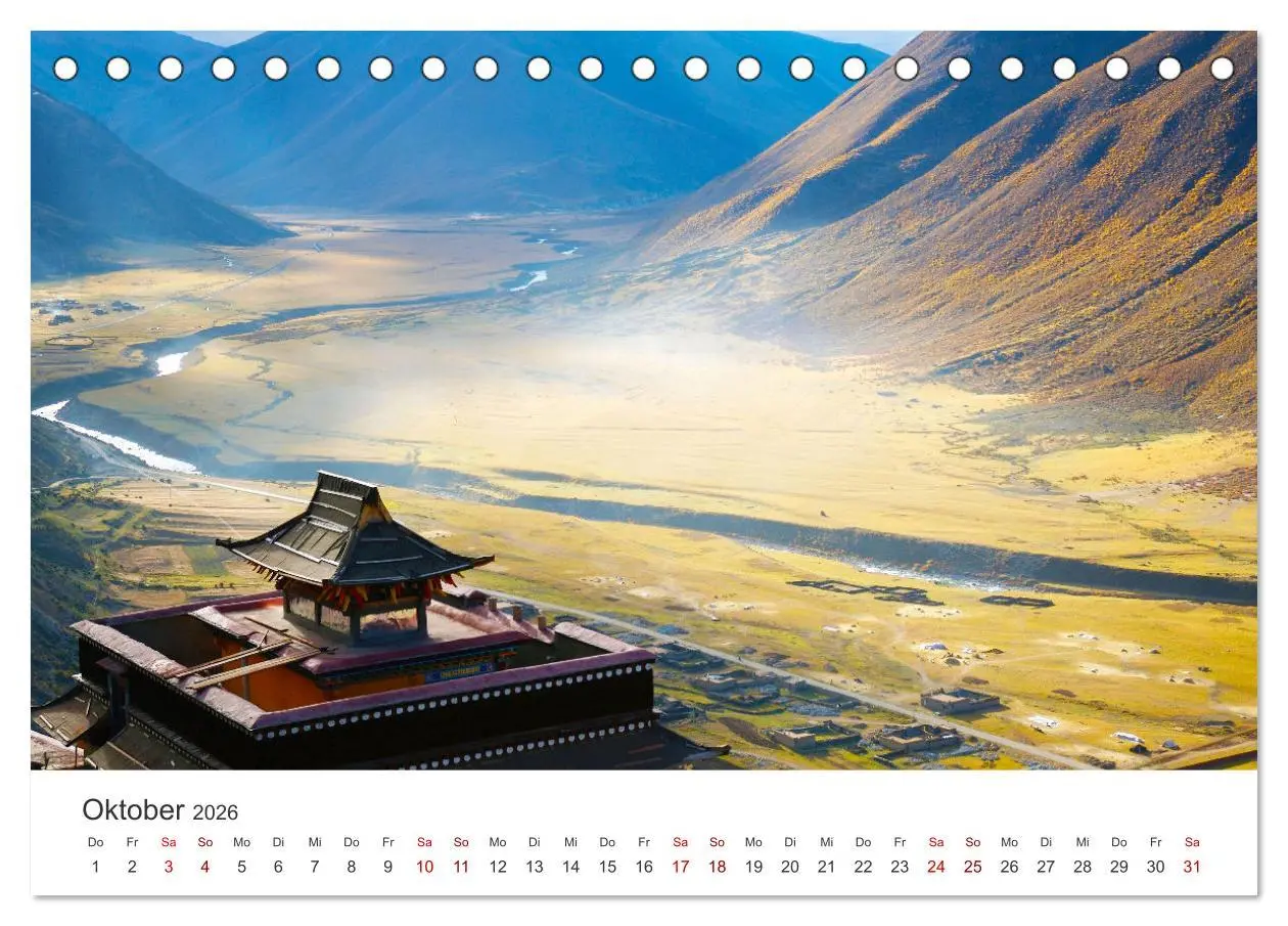 Bild: 9783457613252 | Tibet - Am Fuße des Mount Everest. (Tischkalender 2026 DIN A5...