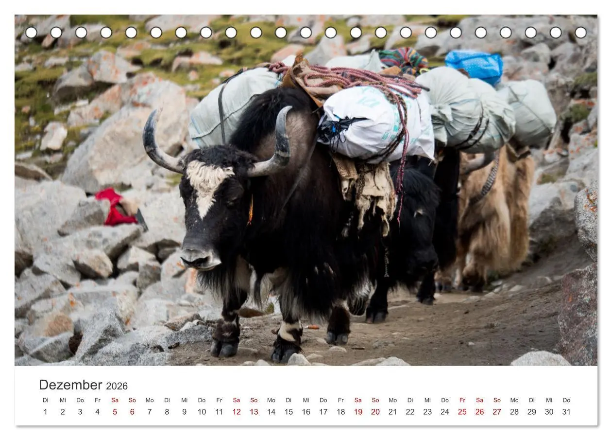 Bild: 9783457613252 | Tibet - Am Fuße des Mount Everest. (Tischkalender 2026 DIN A5...
