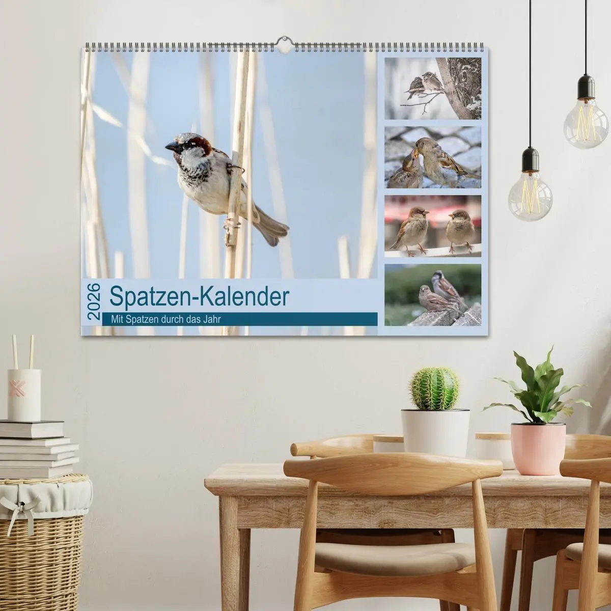 Bild: 9783516183252 | Spatzen-Kalender (Wandkalender 2026 DIN A2 quer), CALVENDO...