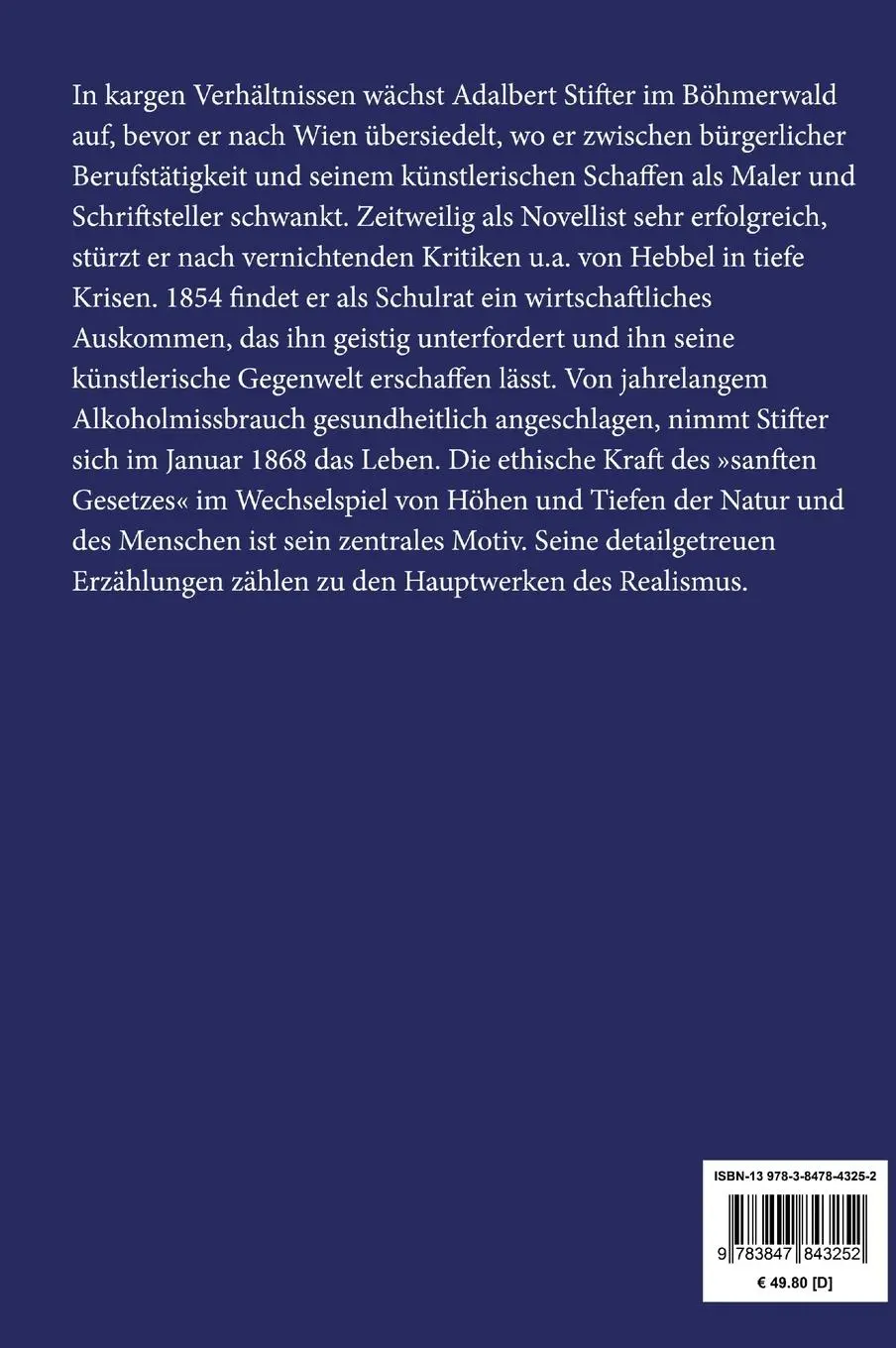 Rückseite: 9783847843252 | Witiko (Großdruck) | Historischer Roman | Adalbert Stifter | Buch