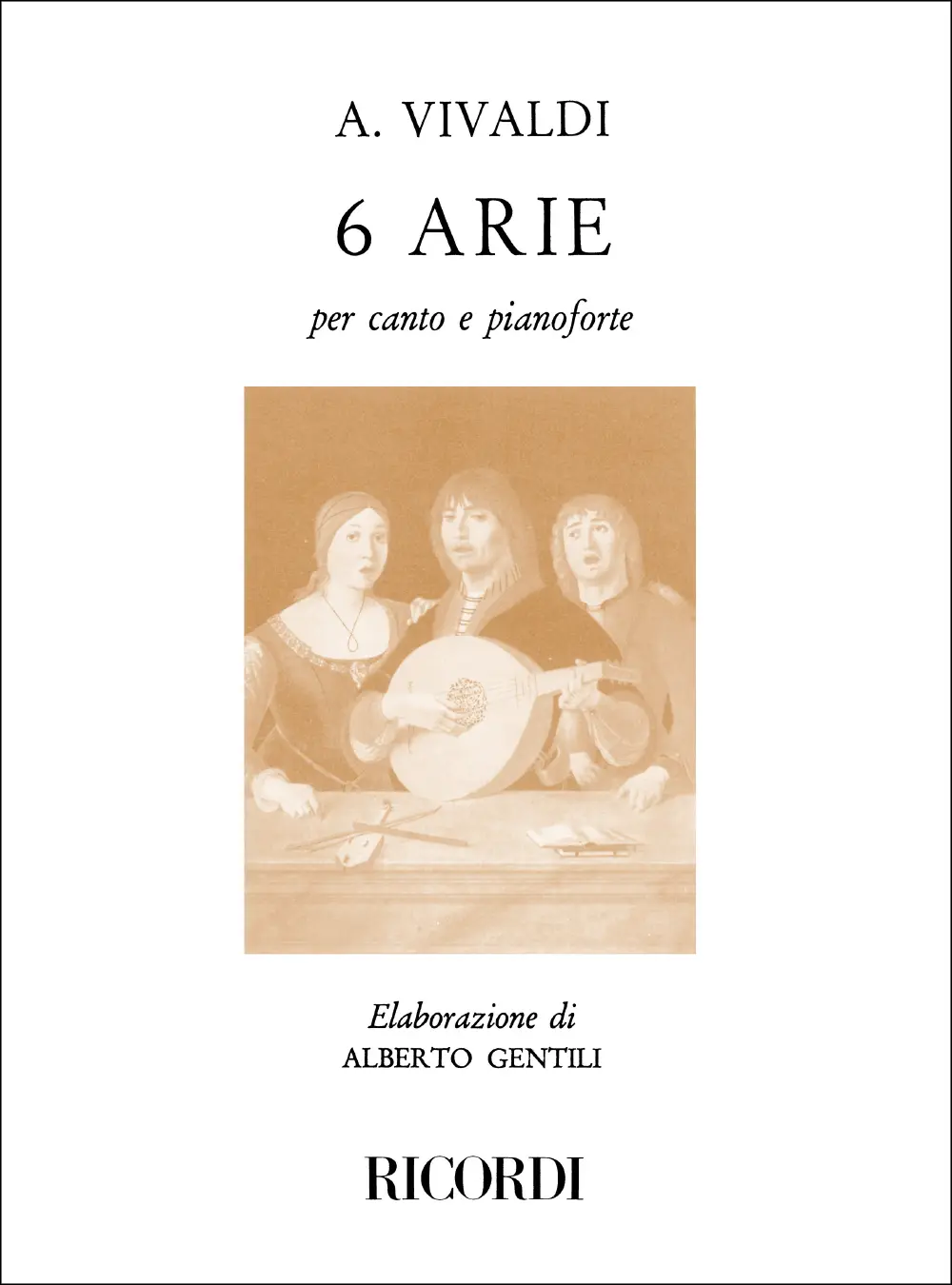 Cover: 9790041243252 | 6 Arie | Antonio Vivaldi | Buch | 1984 | Ricordi | EAN 9790041243252