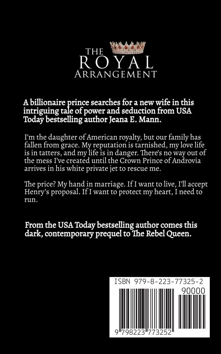 Rückseite: 9798223773252 | The Royal Arrangement | Jeana E. Mann | Taschenbuch | Englisch | 2019