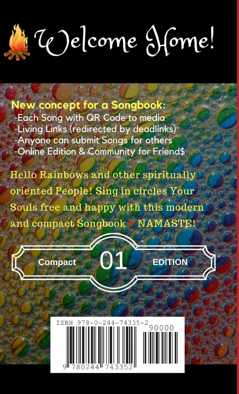 Rückseite: 9780244743352 | Rainbow Songs - Ananda's Spiritual Songbook | Ananda Jaroslaw Istok