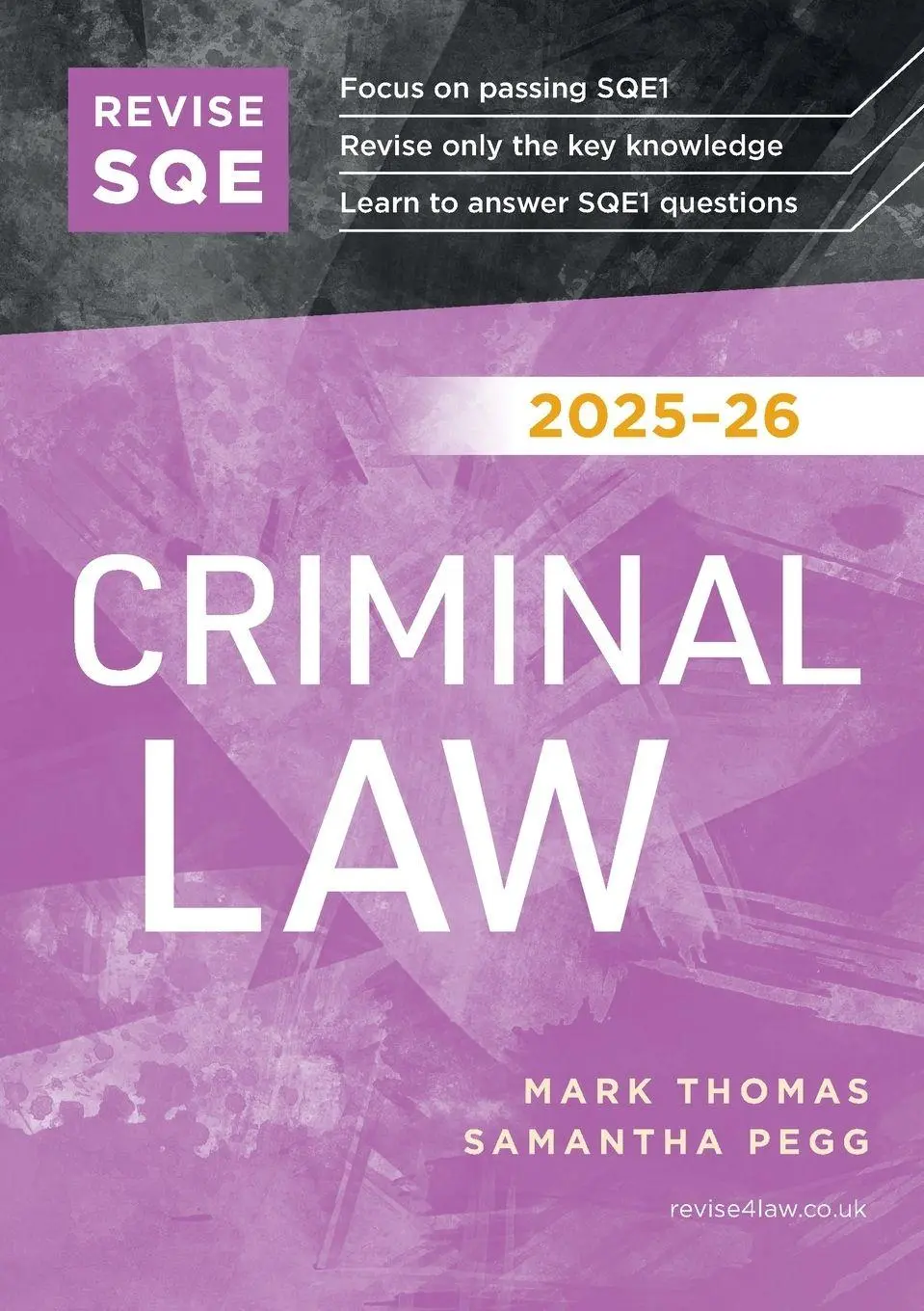 Cover: 9781917183352 | Revise SQE Criminal Law 2025-26 | Mark Thomas (u. a.) | Taschenbuch