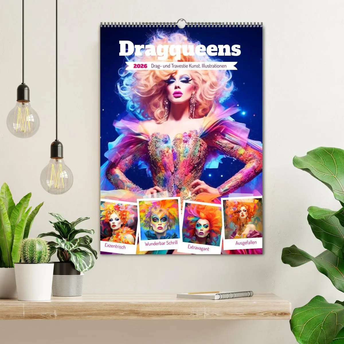 Bild: 9783516313352 | Dragqueens. Drag- und Travestie Kunst. Illustrationen (Wandkalender...