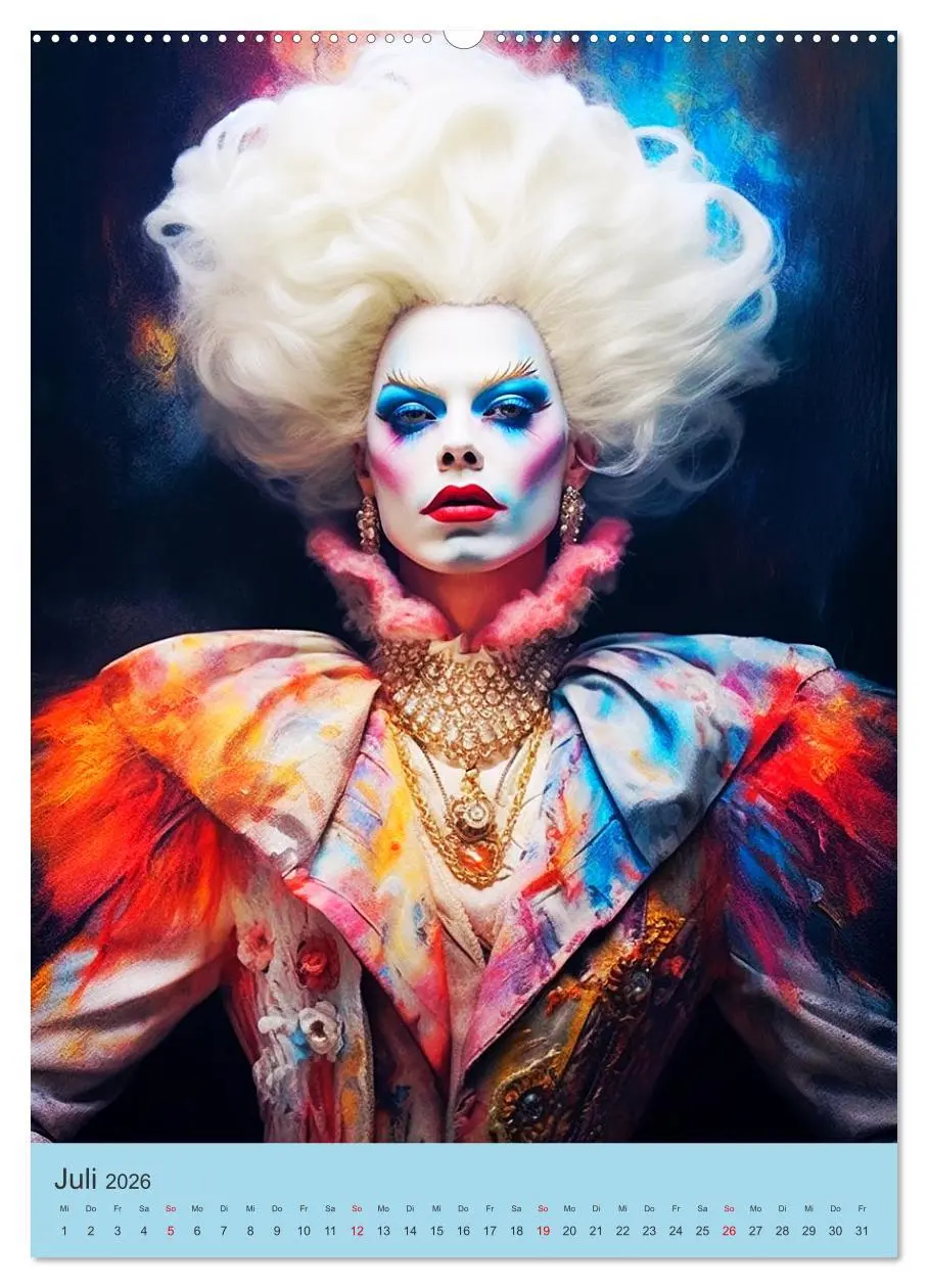 Bild: 9783516313352 | Dragqueens. Drag- und Travestie Kunst. Illustrationen (Wandkalender...
