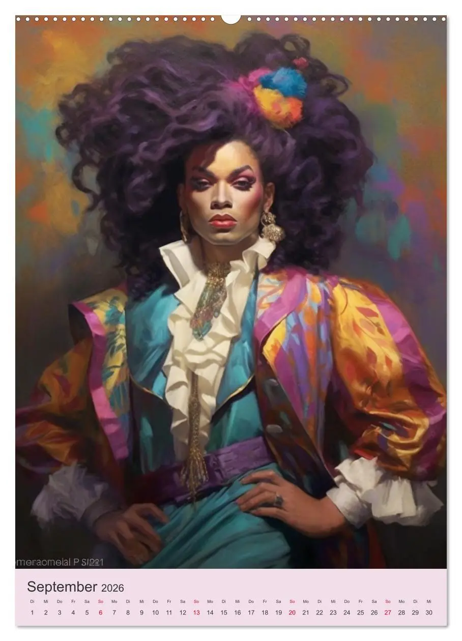 Bild: 9783516313352 | Dragqueens. Drag- und Travestie Kunst. Illustrationen (Wandkalender...