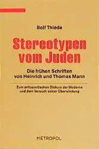 Cover: 9783926893352 | Stereotypen vom Juden | Rolf Thiede | Taschenbuch | Deutsch | 1998