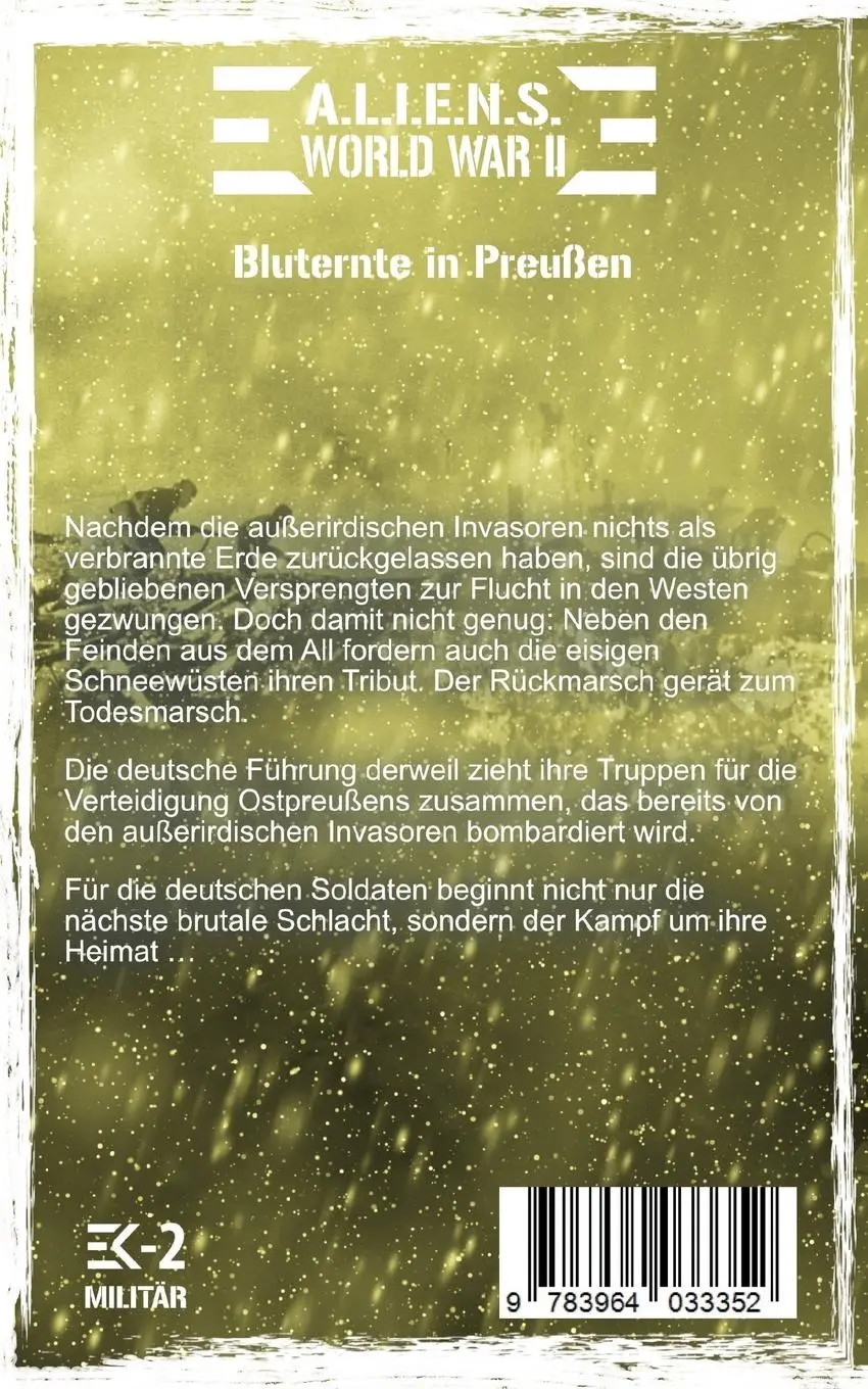 Rückseite: 9783964033352 | A.L.I.E.N.S. WORLD WAR II Band 2 | Bluternte in Preußen | Korell