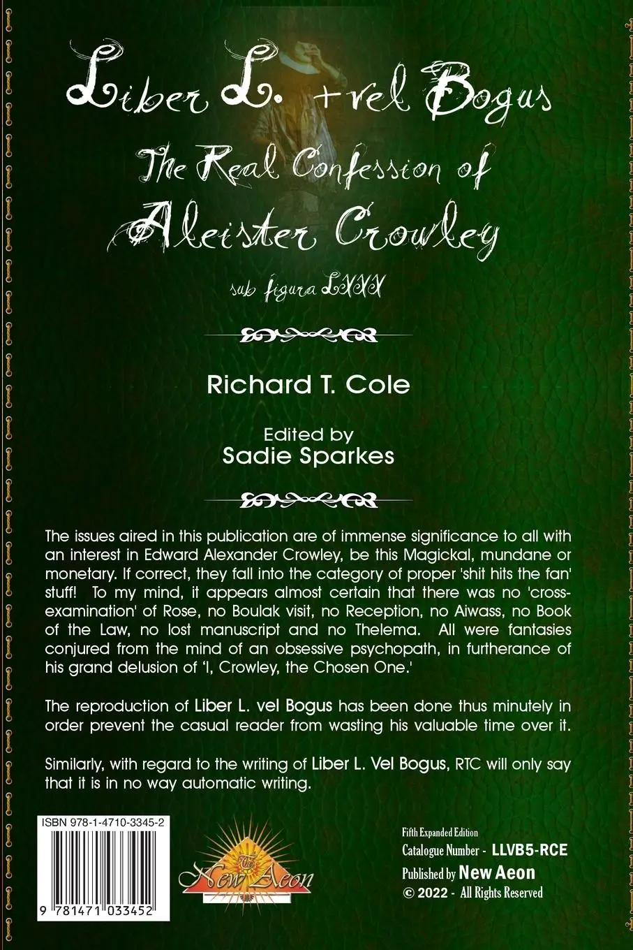 Rückseite: 9781471033452 | Liber L. + vel Bogus - The Real Confession of Aleister Crowley | Cole