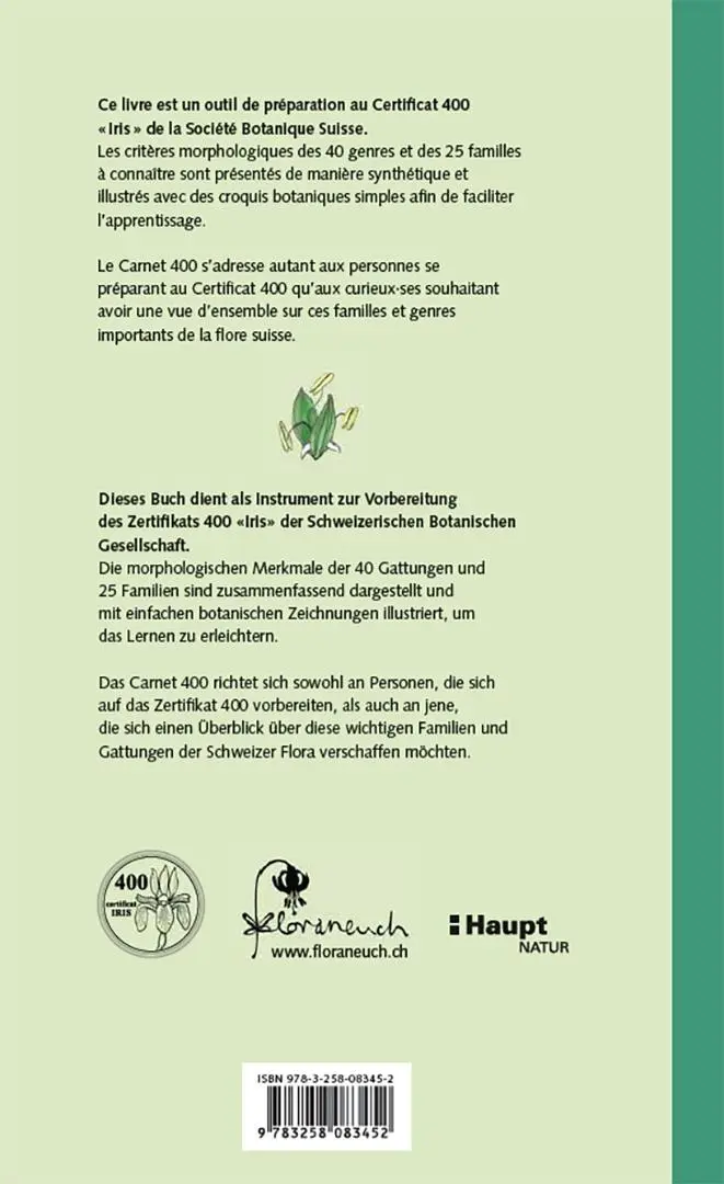 Rückseite: 9783258083452 | Carnet 400 | Floraneuch | Taschenbuch | 96 S. | Deutsch | 2025