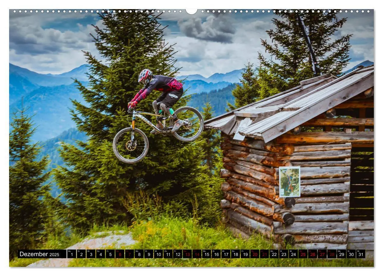 Bild: 9783435433452 | Downhill Action (Wandkalender 2025 DIN A2 quer), CALVENDO...