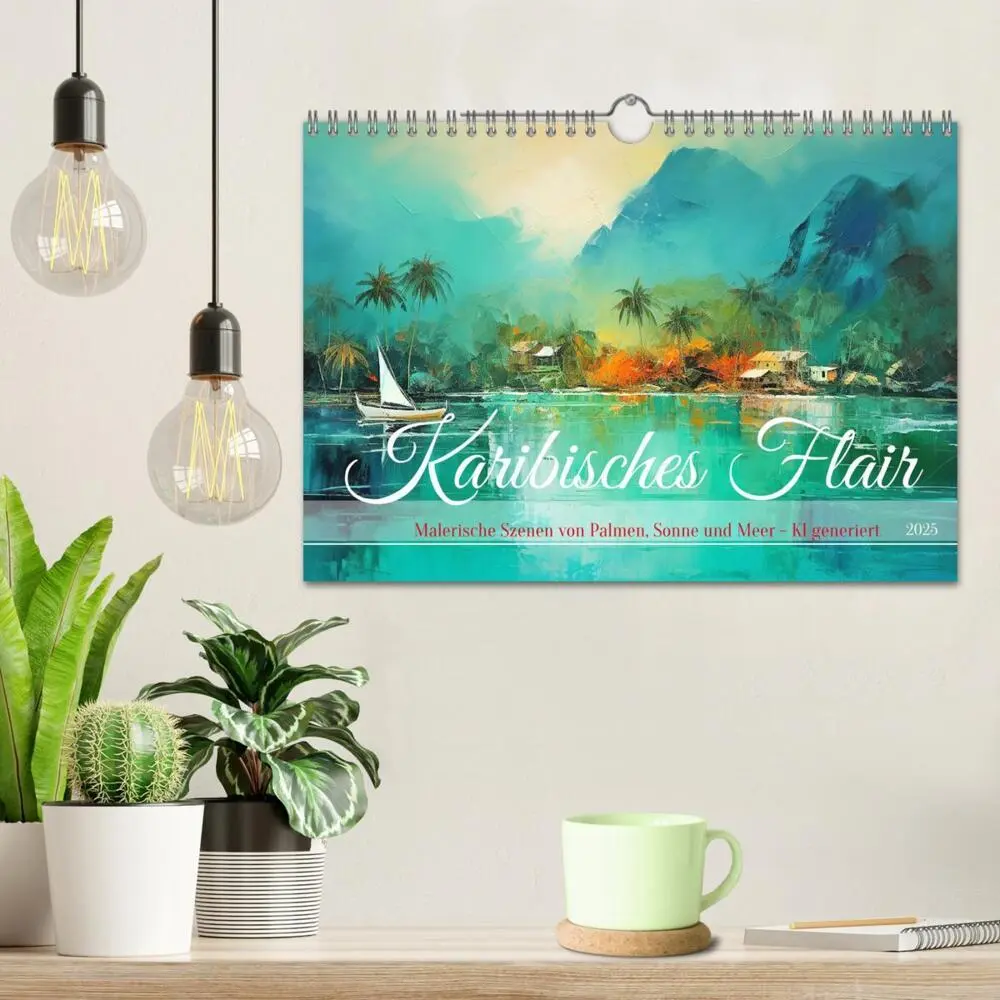 Bild: 9783457143452 | Karibisches Flair (Wandkalender 2025 DIN A4 quer), CALVENDO...