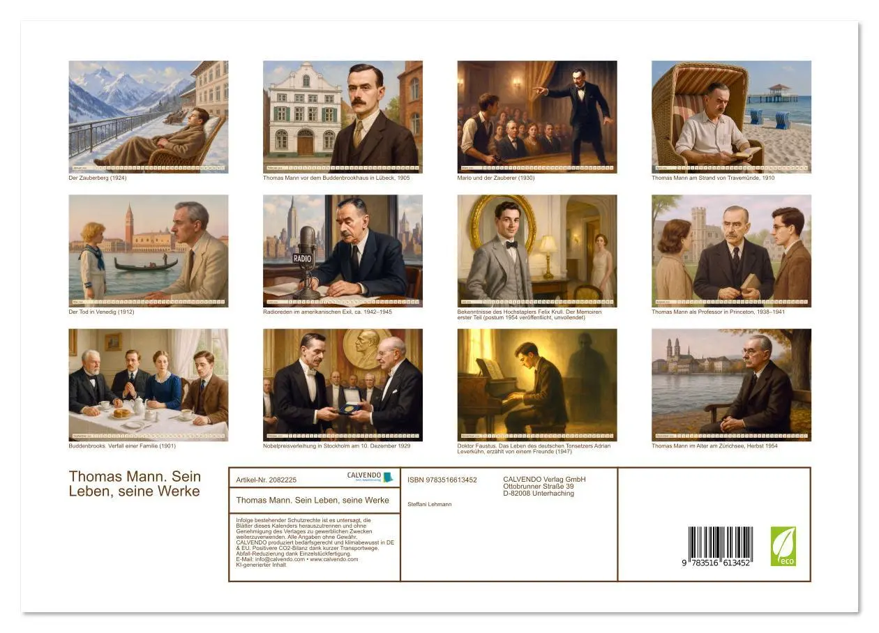 Bild: 9783516613452 | Thomas Mann. Sein Leben, seine Werke (Wandkalender 2026 DIN A3...