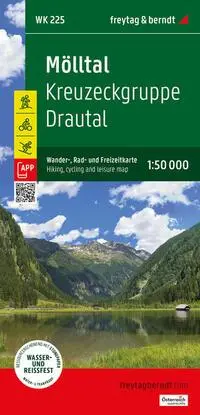 Cover: 9783707923452 | Mölltal, Wander-, Rad- und Freizeitkarte 1:50.000, freytag &amp;...