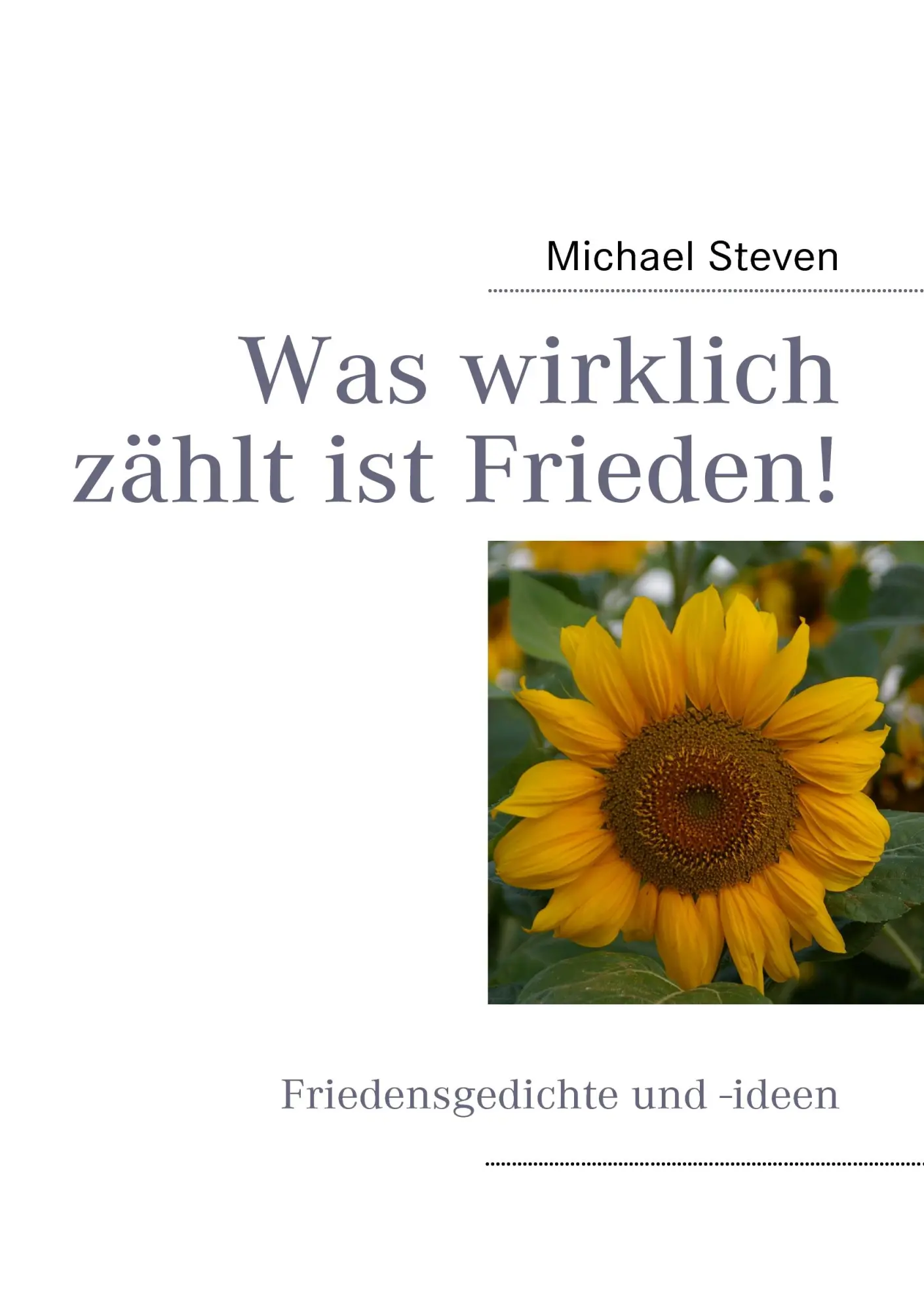 Cover: 9783839143452 | Was wirklich zählt ist Frieden! | Michael Steven | Taschenbuch | 2009