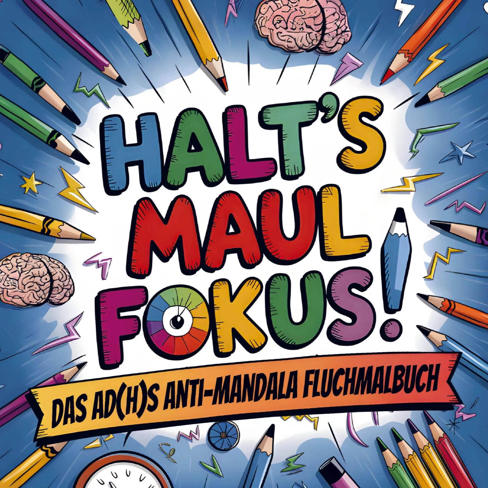 Cover: 9789403843452 | Halt´s Maul Fokus!: Das AD(H)S Anti-Mandala Fluchmalbuch zum...