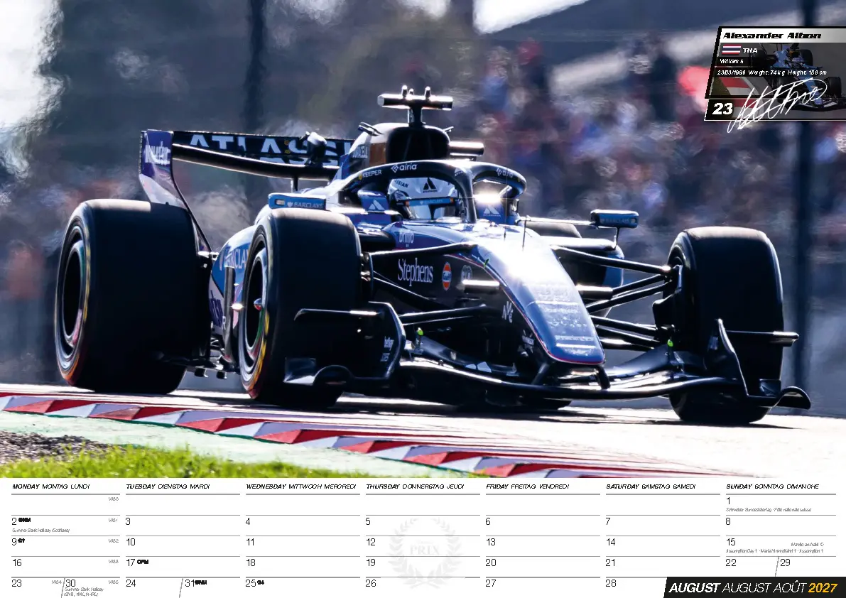 Bild: 9798893613452 | Formel 1 Kalender 2027 | Lewis Hamilton (u. a.) | Kalender | 14 S.