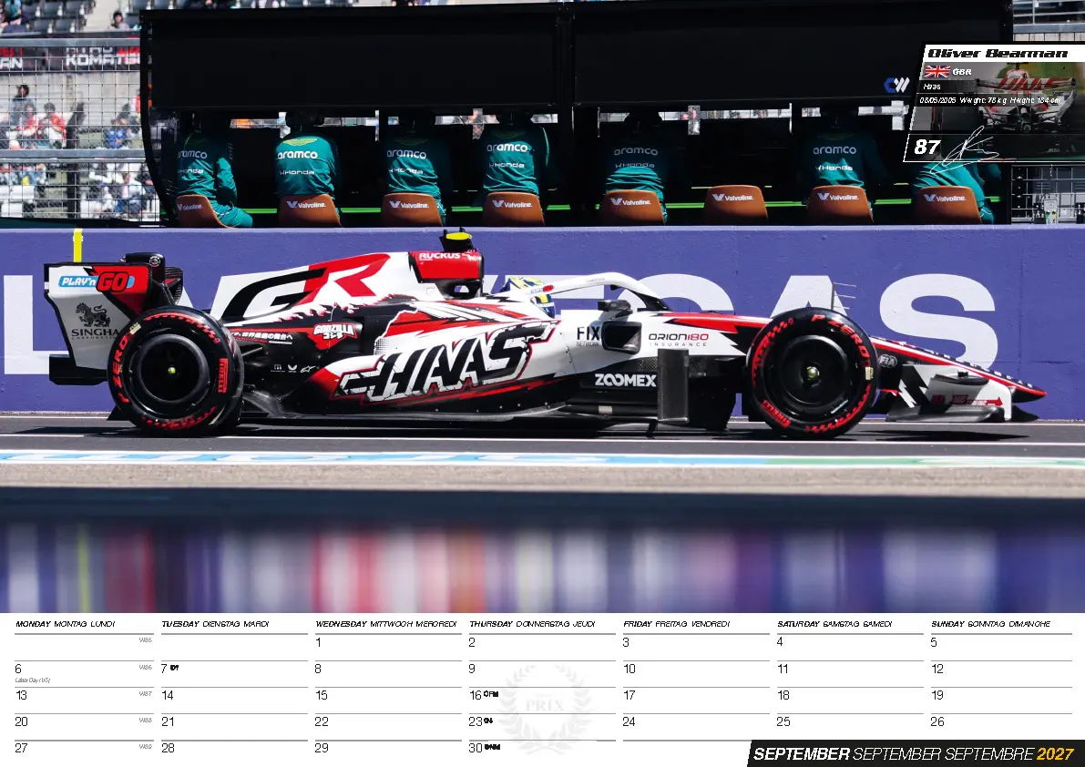 Bild: 9798893613452 | Formel 1 Kalender 2027 | Lewis Hamilton (u. a.) | Kalender | 14 S.