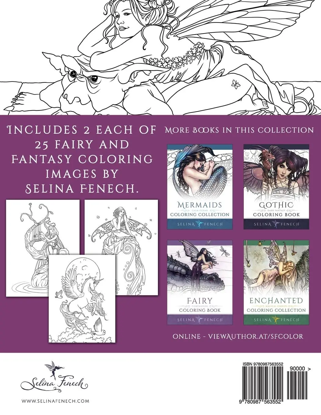 Rückseite: 9780987563552 | Fairy Art Coloring Book | Selina Fenech | Taschenbuch | Englisch