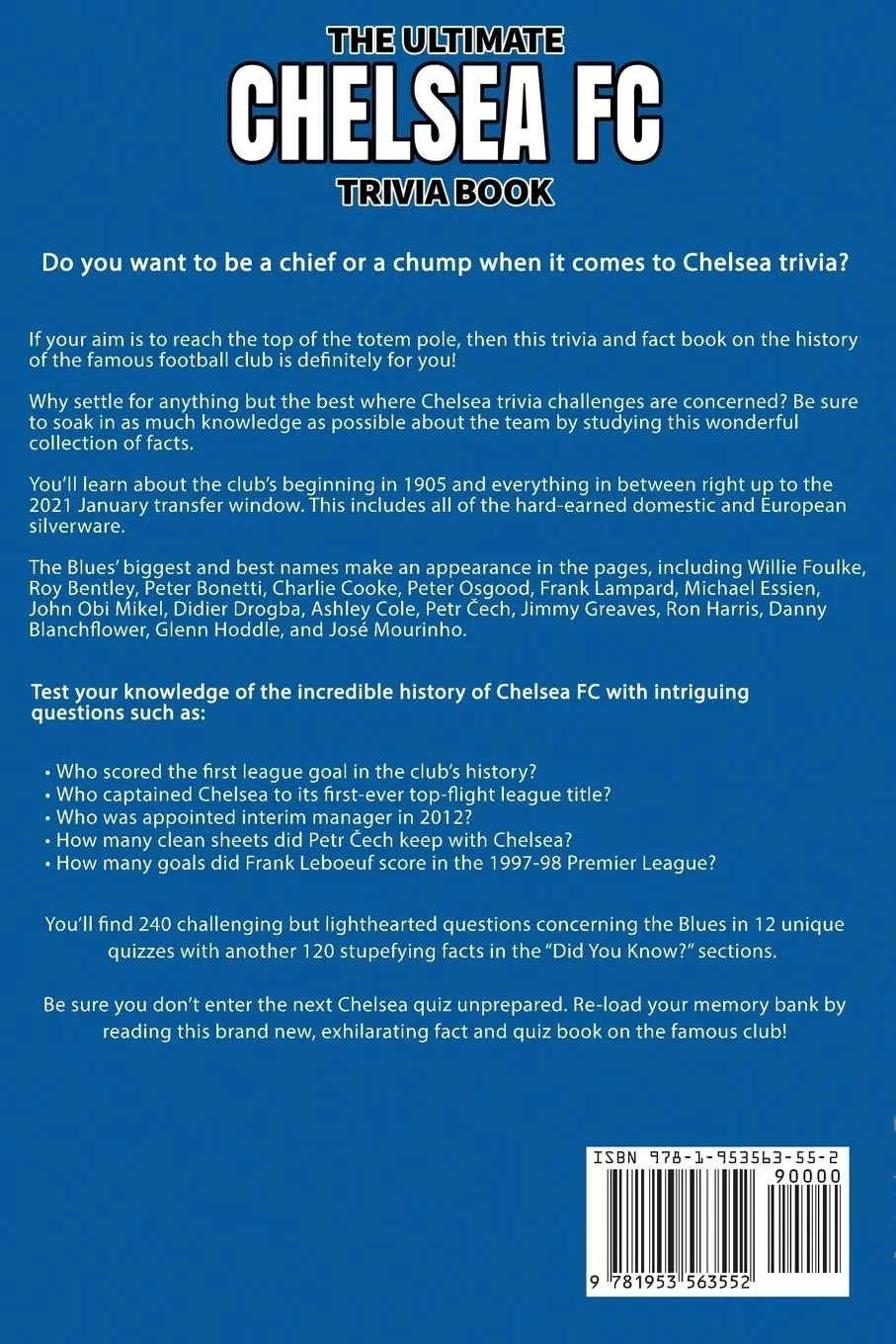 Rückseite: 9781953563552 | The Ultimate Chelsea FC Trivia Book | Ray Walker | Taschenbuch | 2021