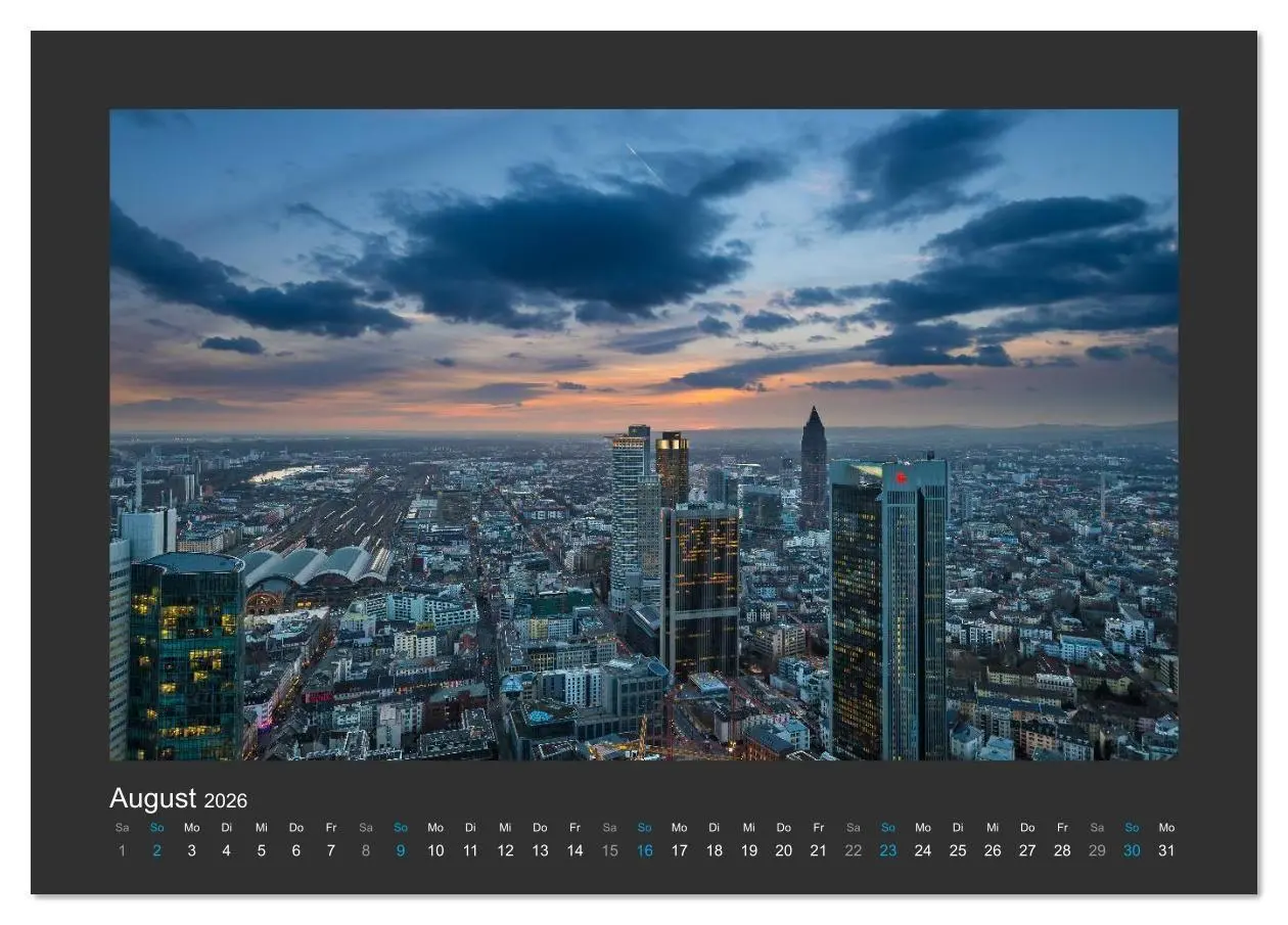 Bild: 9783457993552 | FRANKFURT - Nachtlichter 2026 (Tischkalender 2026 DIN A5 quer),...